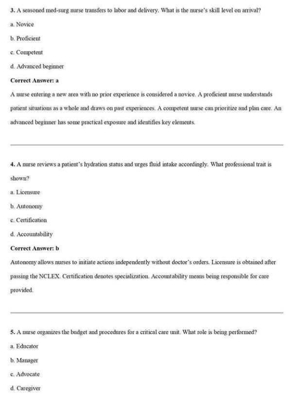 Test Bank for Fundamentals of Nursing 12th Edition by Potter Perry - Image 3