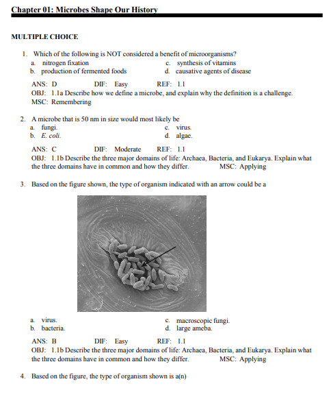 Test Bank for Microbiology The Human Experience Second Edition By Foster, Aliabadi, and Slonczewski - Image 2