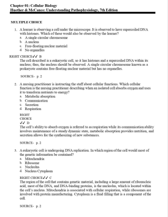 Test Bank for Understanding Pathophysiology 7th Edition (2026) by Huether & McCance - Image 2